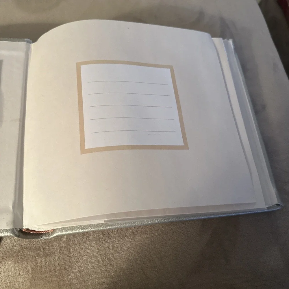 Badgley Mischka Silver Photo Album with Bow Accents